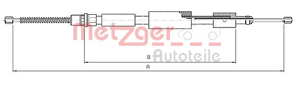 METZGER 10.4574 - Seilzug, Feststellbremse
