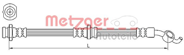METZGER 4110392 - Bremsschlauch