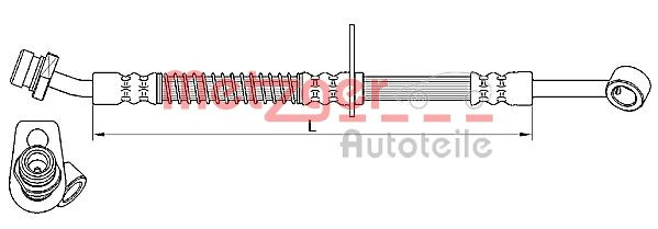 METZGER 4110555 - Bremsschlauch