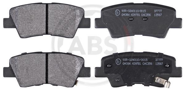 A.B.S. 37777 - Bremsbelagsatz, Scheibenbremse