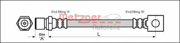 METZGER 4111757 - Bremsschlauch