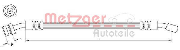 METZGER 4111029 - Bremsschlauch