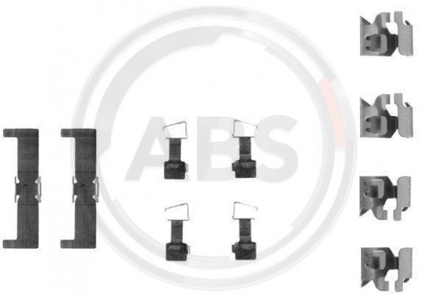 A.B.S. 1034Q - Zubehörsatz, Scheibenbremsbelag