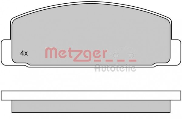 METZGER 1170088 - Bremsbelagsatz, Scheibenbremse