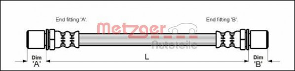 METZGER 4113667 - Bremsschlauch