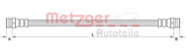 METZGER 4111618 - Bremsschlauch