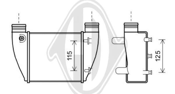DIEDERICHS DCA1068 - Ladeluftkühler