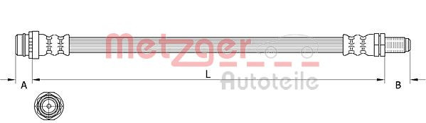 METZGER 4111641 - Bremsschlauch