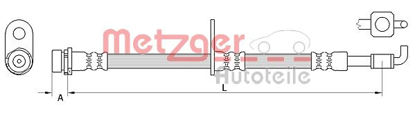 METZGER 4111040 - Bremsschlauch