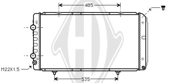 DIEDERICHS DCM2750 - Kühler, Motorkühlung