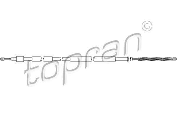 TOPRAN 721633 - Seilzug, Feststellbremse