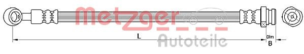 METZGER 4110672 - Bremsschlauch