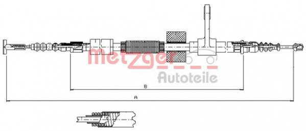 METZGER 251.32 - Seilzug, Feststellbremse