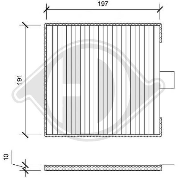 DIEDERICHS DCI0191 - Filter, Innenraumluft