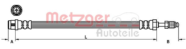METZGER 4110120 - Bremsschlauch
