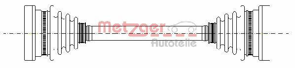 METZGER 7210026 - Antriebswelle