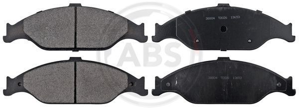 A.B.S. 38804 - Bremsbelagsatz, Scheibenbremse