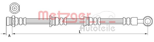METZGER 4110917 - Bremsschlauch
