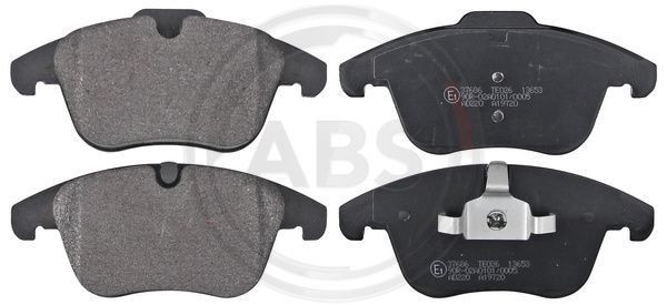A.B.S. 37686 - Bremsbelagsatz, Scheibenbremse