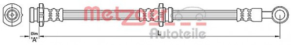 METZGER 4110385 - Bremsschlauch