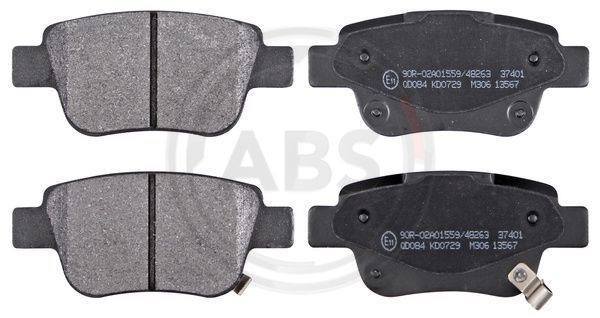 A.B.S. 37401 - Bremsbelagsatz, Scheibenbremse