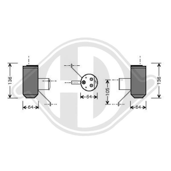 DIEDERICHS 8702102 - Trockner, Klimaanlage