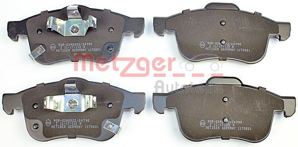 METZGER 1170831 - Bremsbelagsatz, Scheibenbremse