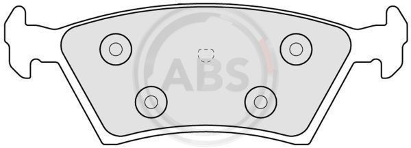 A.B.S. 38381 - Bremsbelagsatz, Scheibenbremse