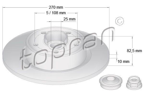 TOPRAN 701476 - Bremsscheibe