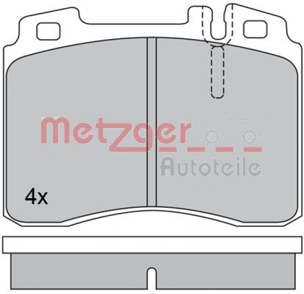 METZGER 1170374 - Bremsbelagsatz, Scheibenbremse