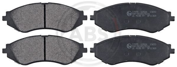 A.B.S. 37055 - Bremsbelagsatz, Scheibenbremse