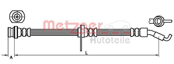METZGER 4110468 - Bremsschlauch