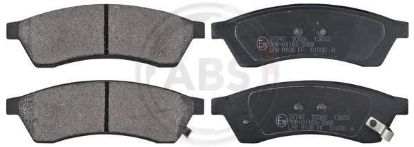 A.B.S. 37747 - Bremsbelagsatz, Scheibenbremse