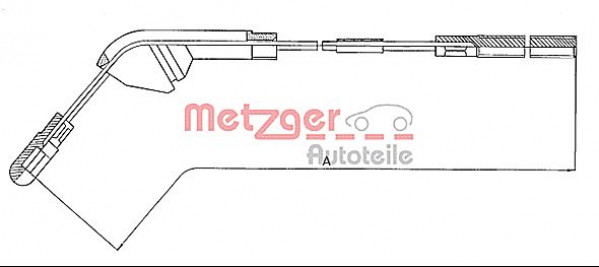 METZGER 11.5941 - Seilzug, Feststellbremse