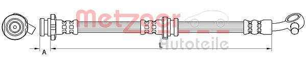 METZGER 4111546 - Bremsschlauch