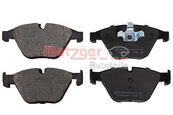 METZGER 1170168 - Bremsbelagsatz, Scheibenbremse
