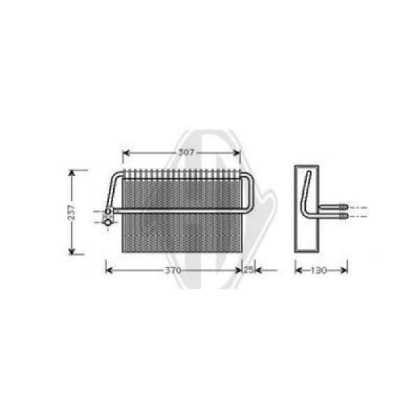 DIEDERICHS DCV1071 - Verdampfer, Klimaanlage
