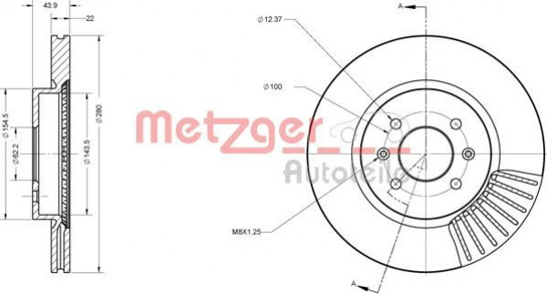 METZGER 6110679 - Bremsscheibe