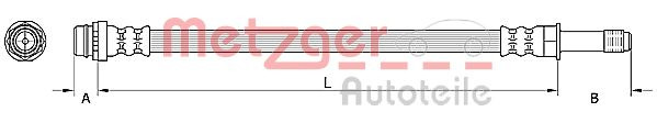 METZGER 4110798 - Bremsschlauch