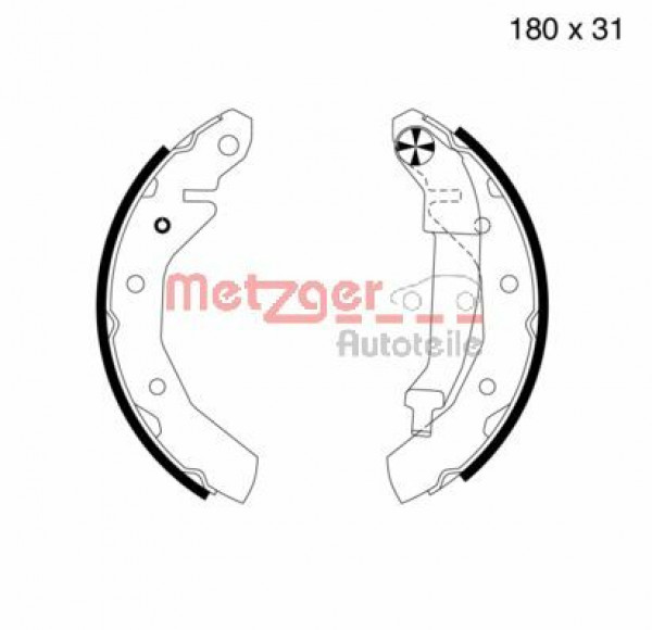 METZGER MG 724 - Bremsbackensatz