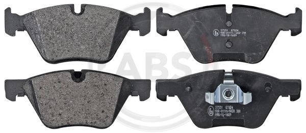 A.B.S. 37551 - Bremsbelagsatz, Scheibenbremse