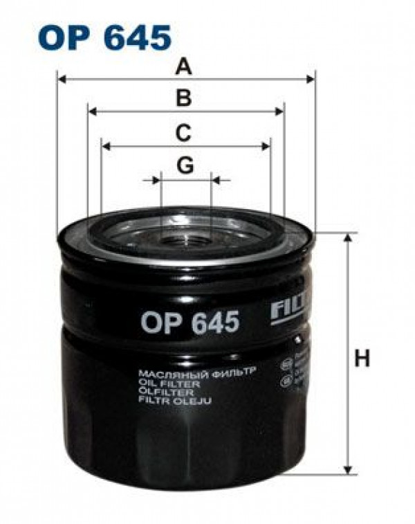 FILTRON OP645 - Ölfilter