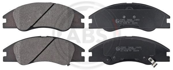 A.B.S. 37492 - Bremsbelagsatz, Scheibenbremse