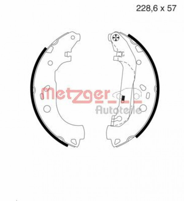 METZGER MG 983 - Bremsbackensatz
