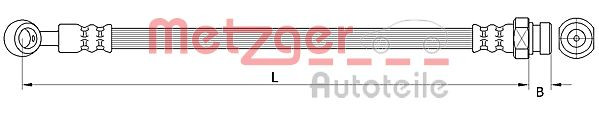 METZGER 4111047 - Bremsschlauch