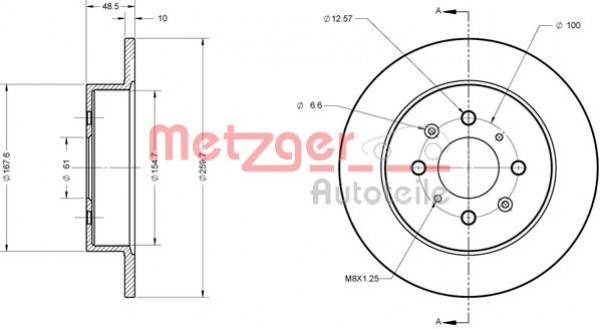 METZGER 6110400 - Bremsscheibe