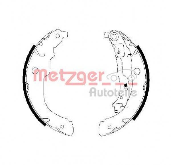 METZGER MG 222 - Bremsbackensatz