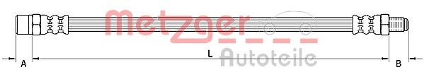 METZGER 4110950 - Bremsschlauch