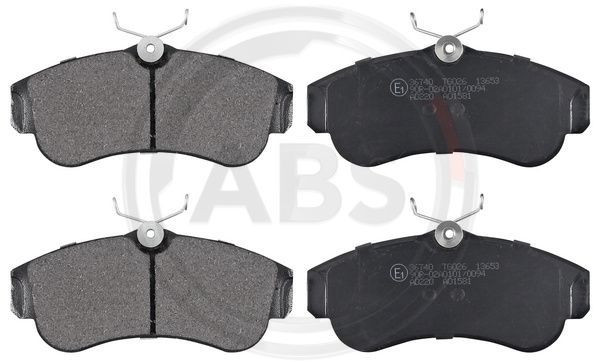 A.B.S. 36740 - Bremsbelagsatz, Scheibenbremse