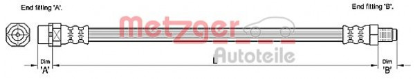 METZGER 4110270 - Bremsschlauch